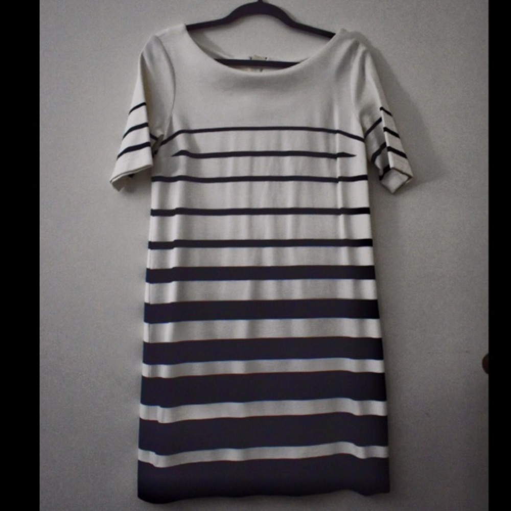 Banana Republic Two Tone Black & White Mini Dress